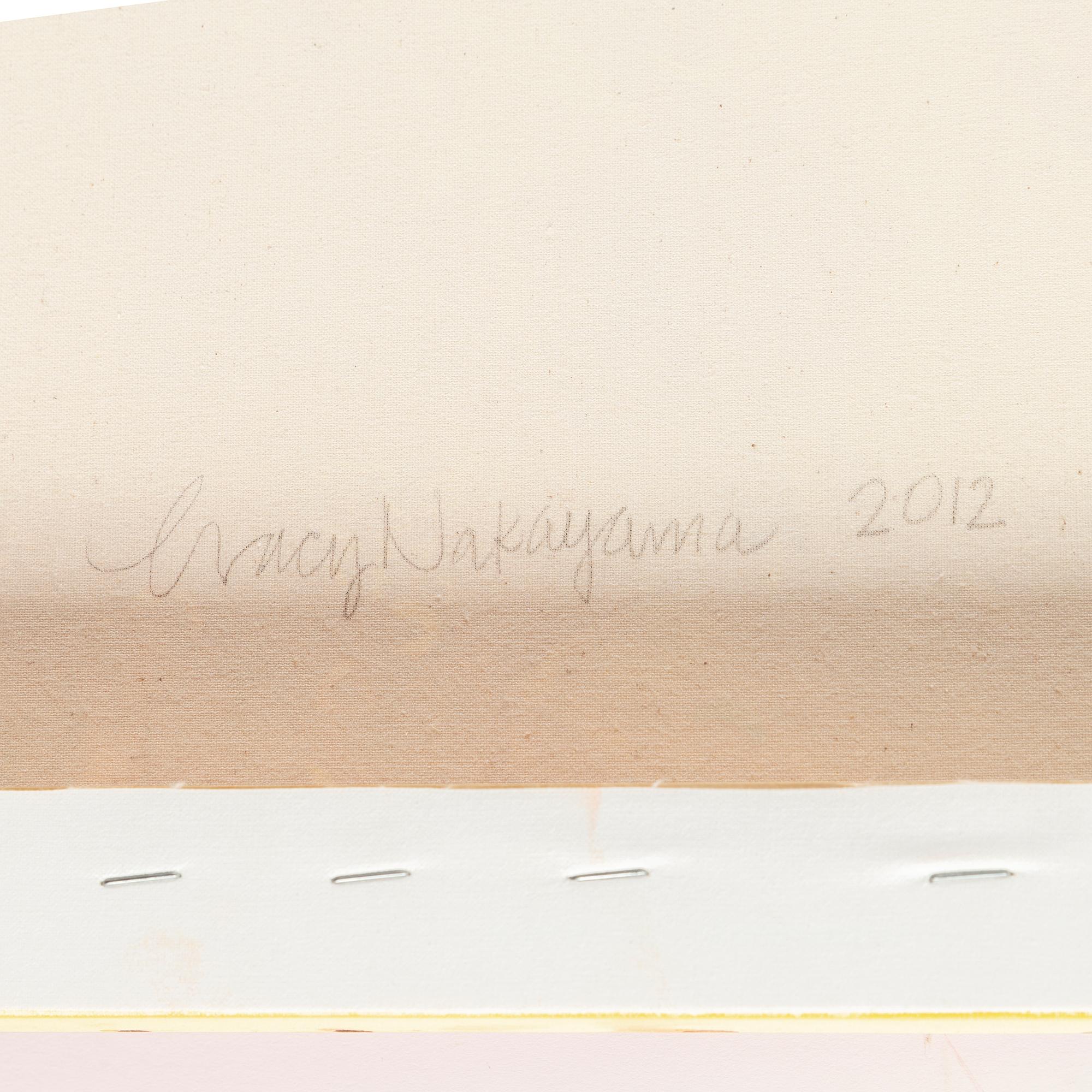 TRACY NAKAYAMA, ink on canvas. Signed and dated 2012 on verso.