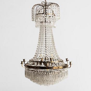Chandelier, circa 1900, Empire style.