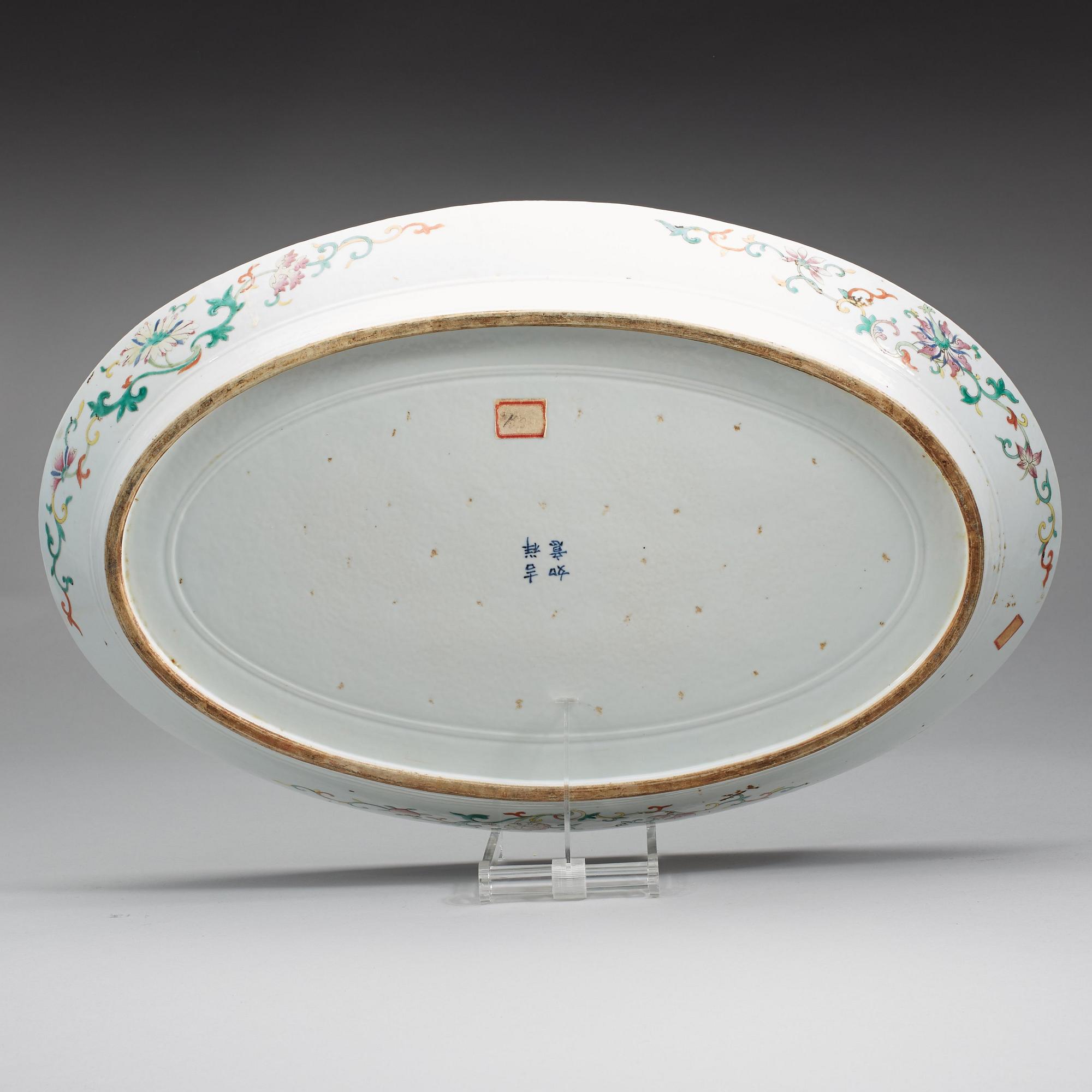 FAT, porslin. Qingdynastin, 1800-tal.