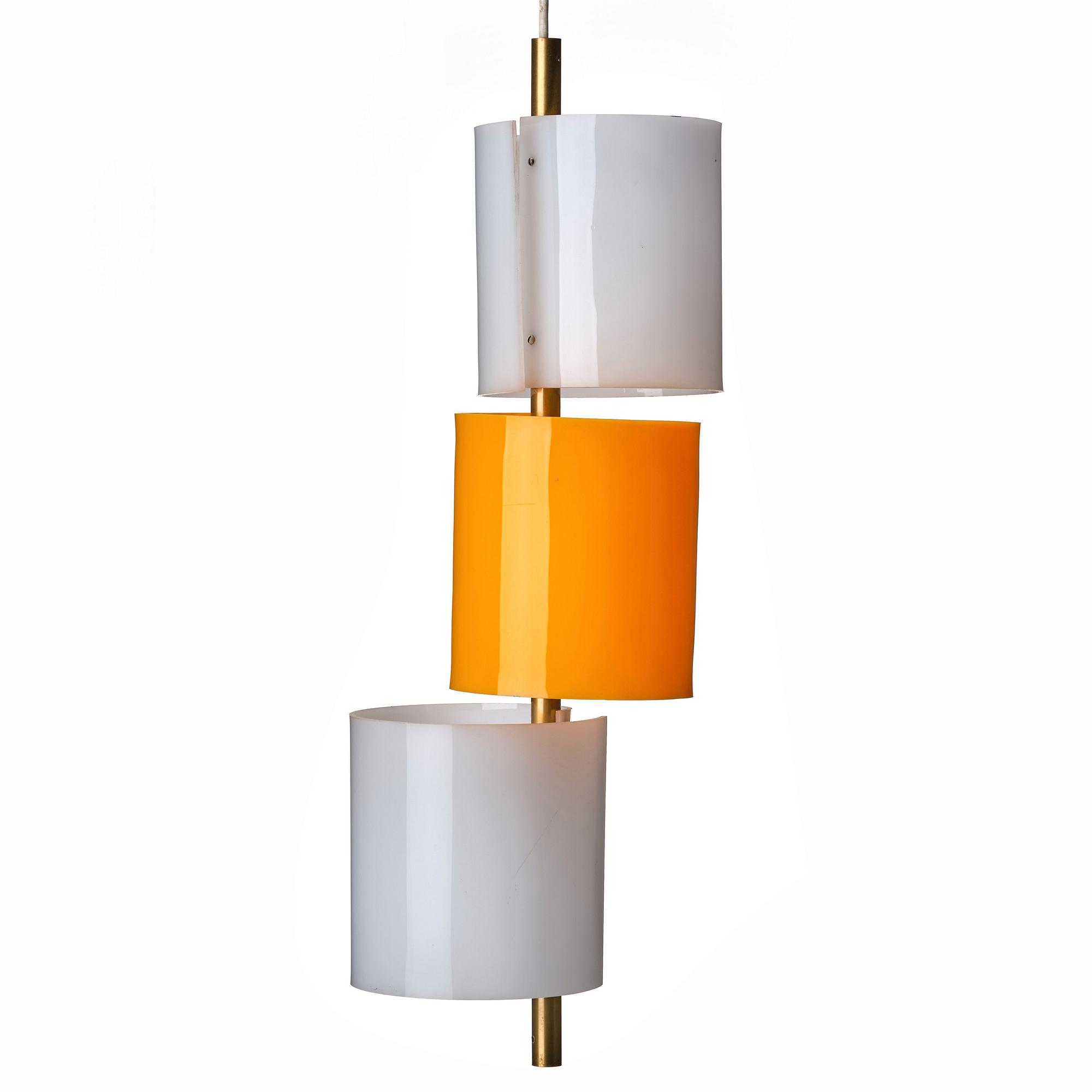 Hans Bergström, taklampa, modell "C-1131", ateljé Lyktan, Åhus 1950-60-tal.