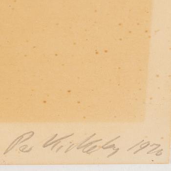 PER KIRKEBY, silcscreen in colours, 4, 1970, signed.