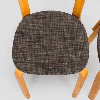 Alvar Aalto, Tuoleja, 4 kpl, malli 69, O.Y. Huonekalu- ja Rakennustyötehdas A.B., 1950-luku.
