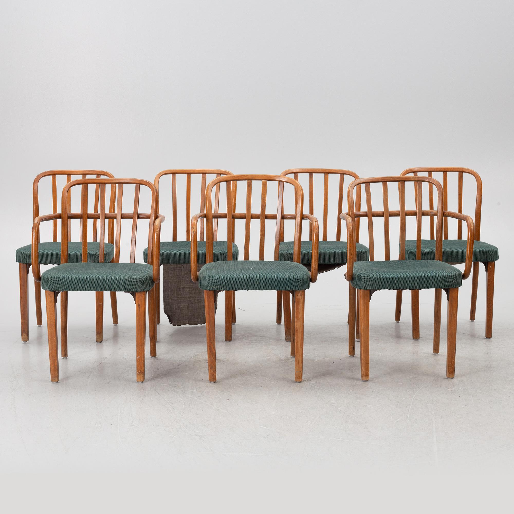 Four chairs and three armchairs, Thonet, beginning of the 20th century.