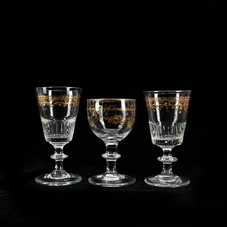 VINGLAS, 2+1, 1800-talets första hälft.
