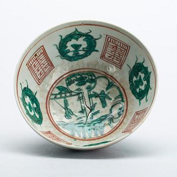 SKÅL, porslin, asien, 1800-tal.