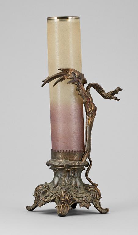 LJUSSTAKE, mässing,troligen Ryssland, 1800/1900-tal.