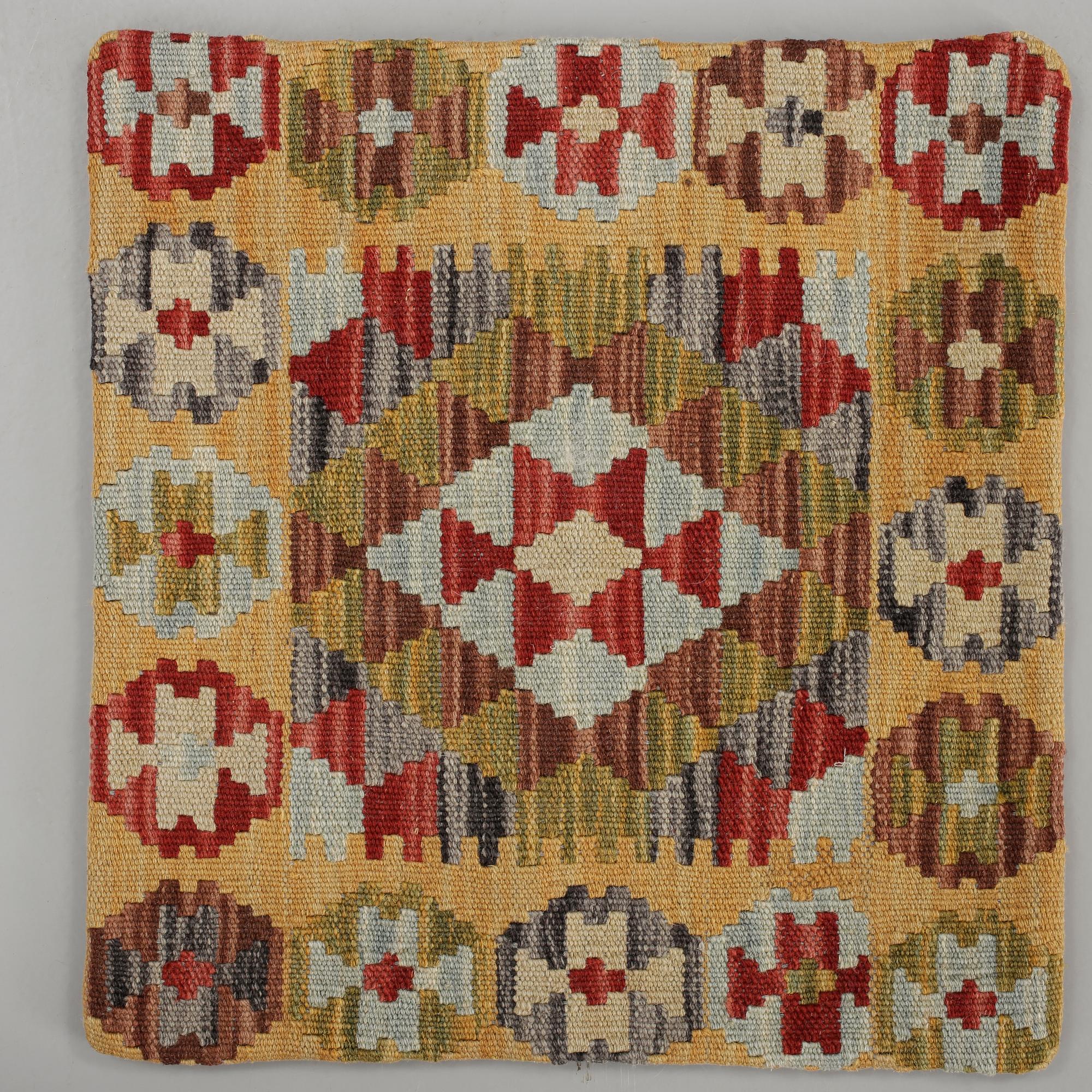 KUDDFODRAL, 6 st, orientaliska, Kelim, ca 45 x 45 cm.