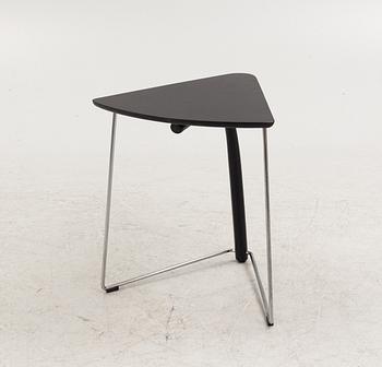 A pair of chairs and a side table, model "S320", Wulf Schneider & Ulrich Böhme, Thonet, 1980s.