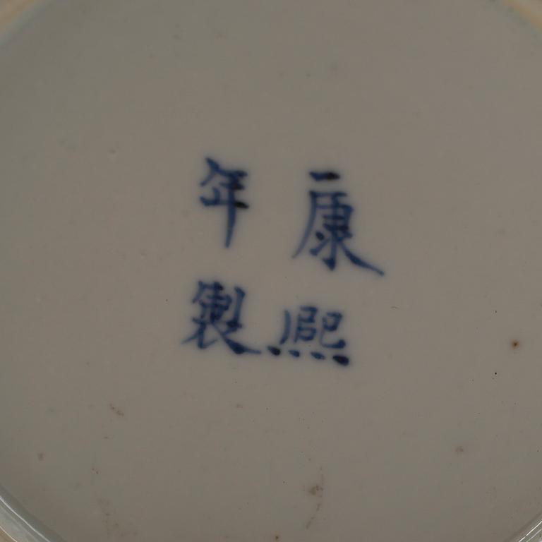 LOCKURNA, porslin, Kina, troligen 1800-tal.
