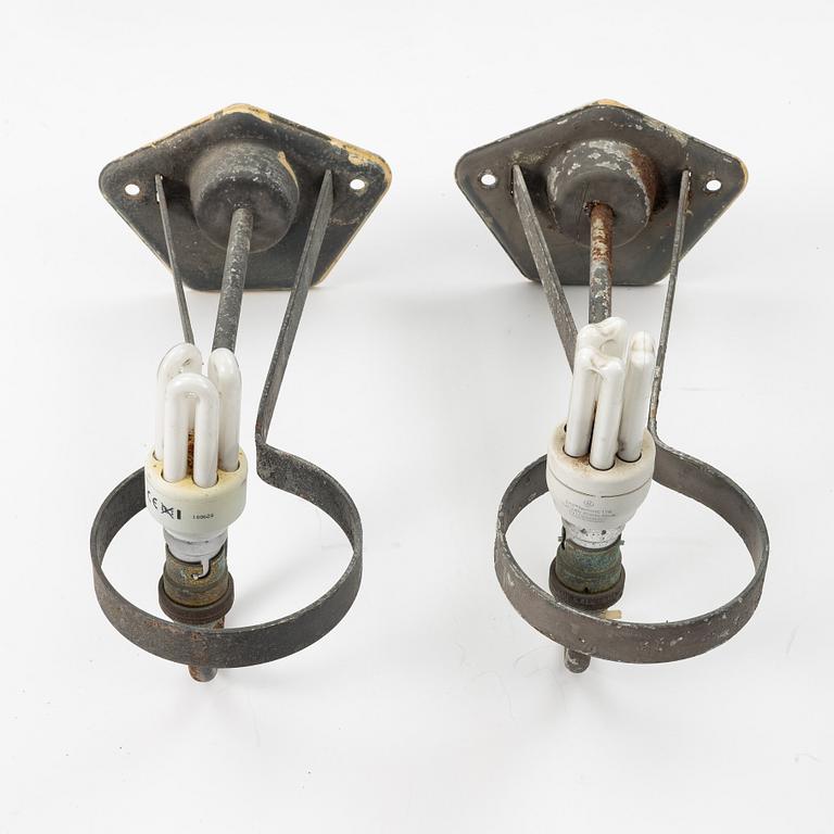Vägglampor, ett par, Swedish Modern, ASEA, 1900-talets mitt.