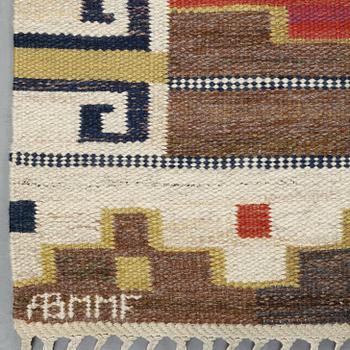 Märta Måås-Fjetterström, a carpet, "Bruna heden", flat weave, ca 204,5-205,5 x 130,5-132,5 cm, signed AB MMF.