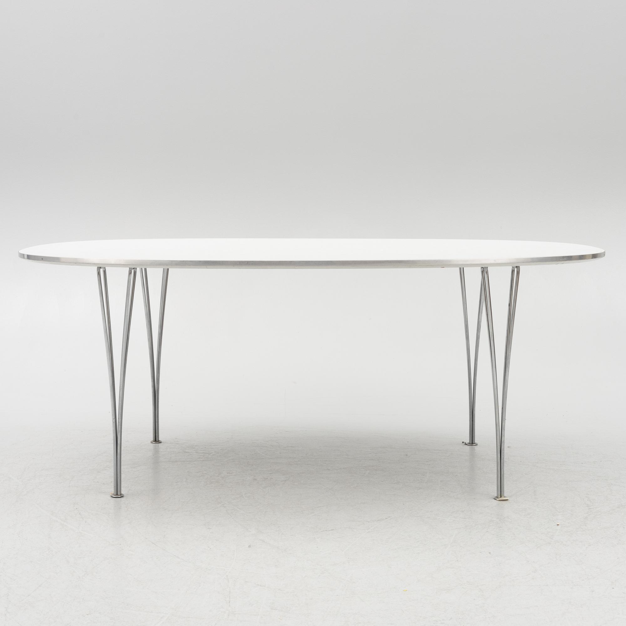 Bruno Mathsson, matbord "Superellips", Fritz Hansen, 1985.
