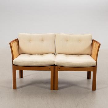 Illum Wikkelsoe, sofa, two-seater, "Plexus", Silkeborg, Denmark, 1970s.