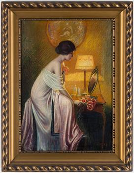 DELPHIN ENJOLRAS, oil on canvas, signed.