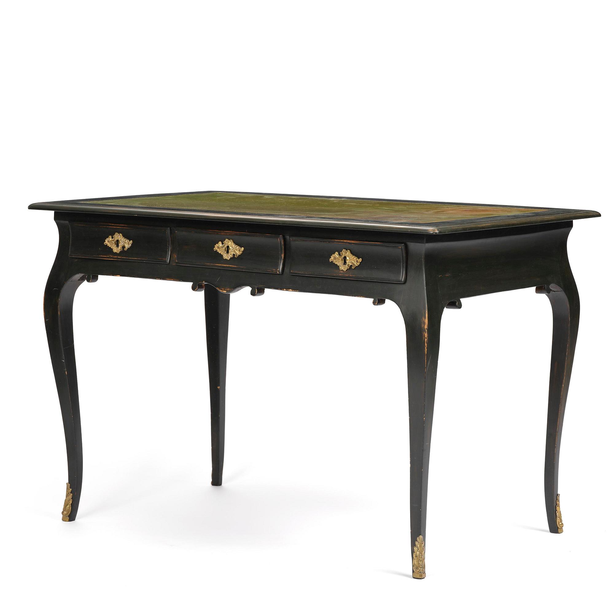 A Swedish rococo writings desk in the manner of C. Linning, Stockholm,l later part 18th century.