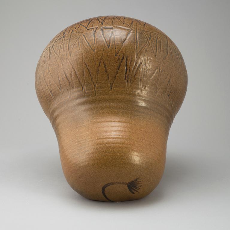 LISA LARSON, a 'Lejon Maxi' stoneware sculpture from K-Studion,  Gustavsberg.