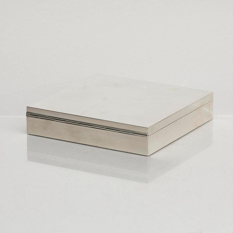Wiwen Nilsson, a sterling silver jewellery box, 1945, Lund, Sweden.