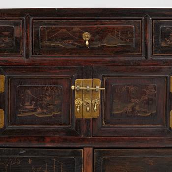 A cabinet, China, late Qing dynasty 19th and Europe, 19th/20th century.