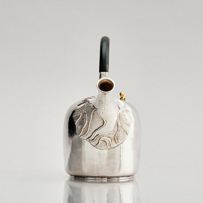 Olle Ohlsson, tekanna, sterling silver, Stockholm 1980.