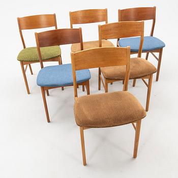 Chairs 6 pcs similar to Farstrup Denmark 1960s.