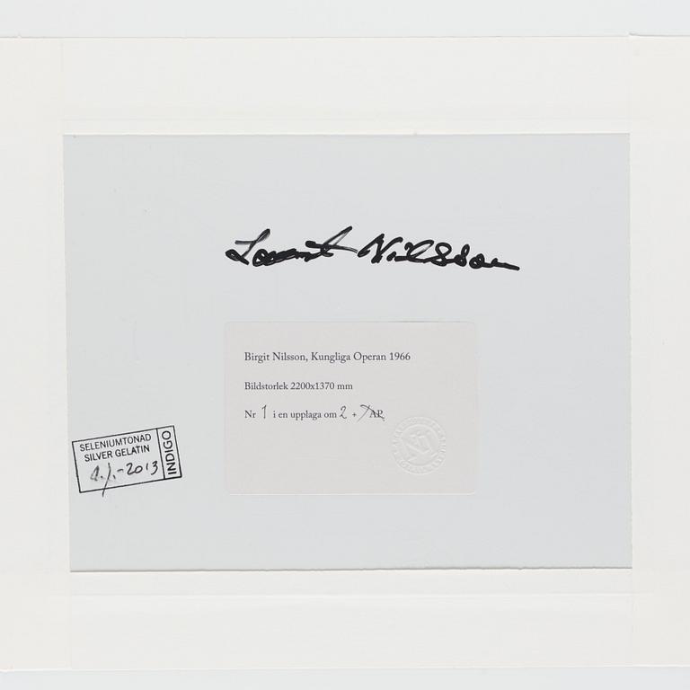Lennart Nilsson, "Birgit Nilsson, Kungliga Operan, 1966".