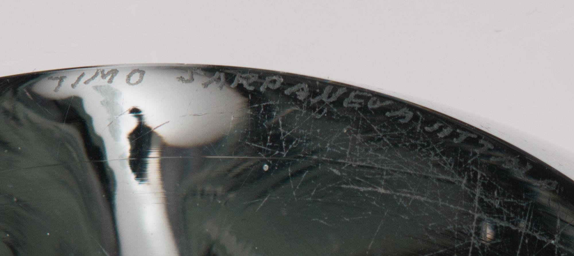 TIMO SARPANEVA, A GLASS SCULPTURE. Claritas. Signed Timo Sarpaneva, Iittala 1984 C 971.