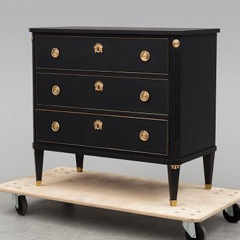 A mid 20th century gustavian style chest of drawers.