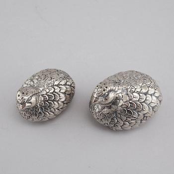 GUCCI, salt och pepparkar, metall, 1900-talets andra hälft.