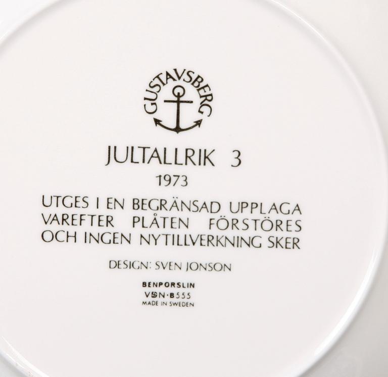 JULTALLRIKAR, 13 st, porslin, Gustavsberg.