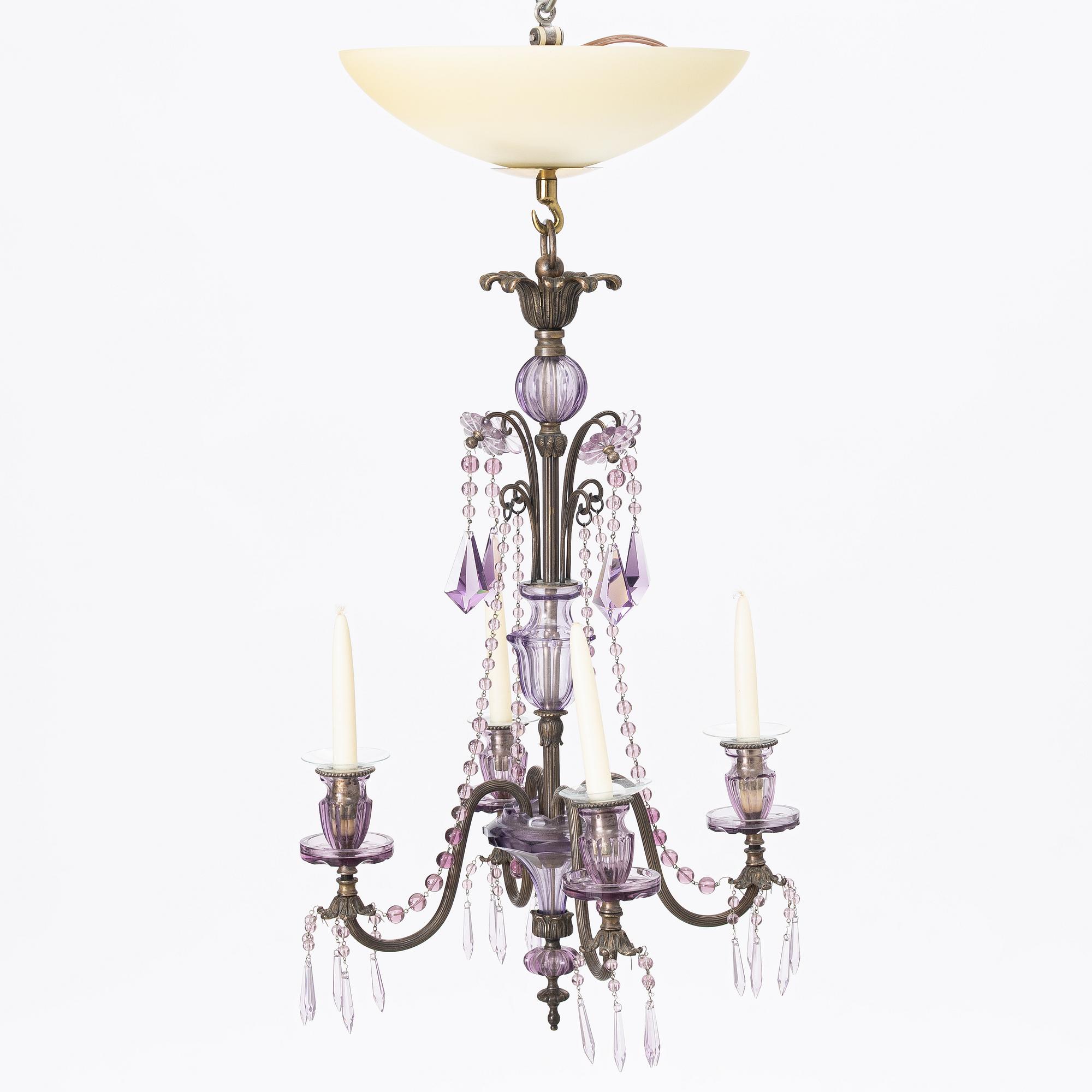 Chandelier, first half of the 20th century.