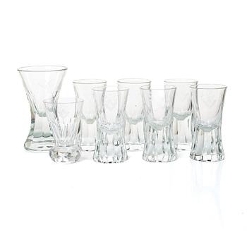 Frimurarglas, 8 st, (6+1+1), 1900-tal.