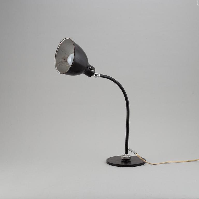 CHRISTIAN DELL, a model 2608 'Polo-Populär' table light, Bünte & Remmler, 1930's/40's.
