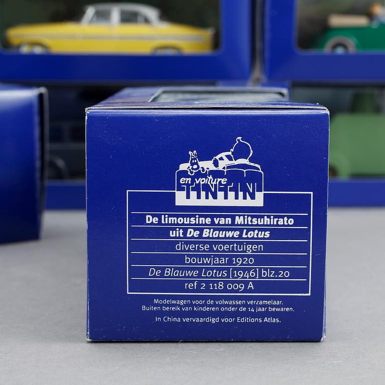 LEKSAKSBILAR, 24 st, Tintin, Hergé-Moulinsart, 2000-tal.