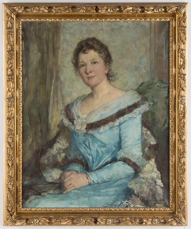 ANNA NORDGREN, oil on canvas, signed Anna Nordgren and dated 1901.