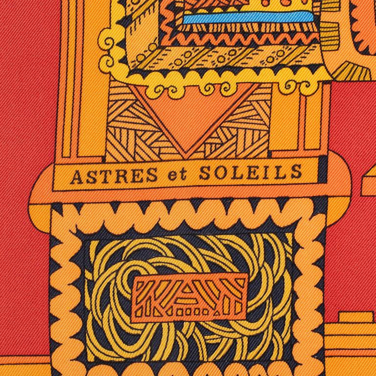 Hermès, scarf, "Astres et Soleils".