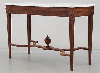 A late Gustavian late 18th century console table.