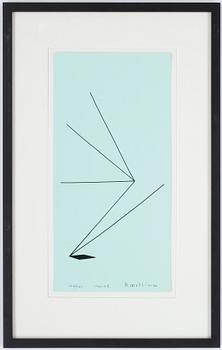 Olle Baertling · OLLE BAERTLING, färgserigrafi. Signerad och daterad 1961-68. Numrerad 254/300.