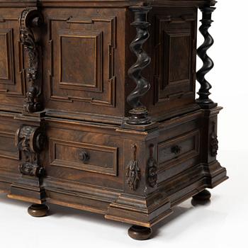 A Baroque style miniature cabinet, 19th century.