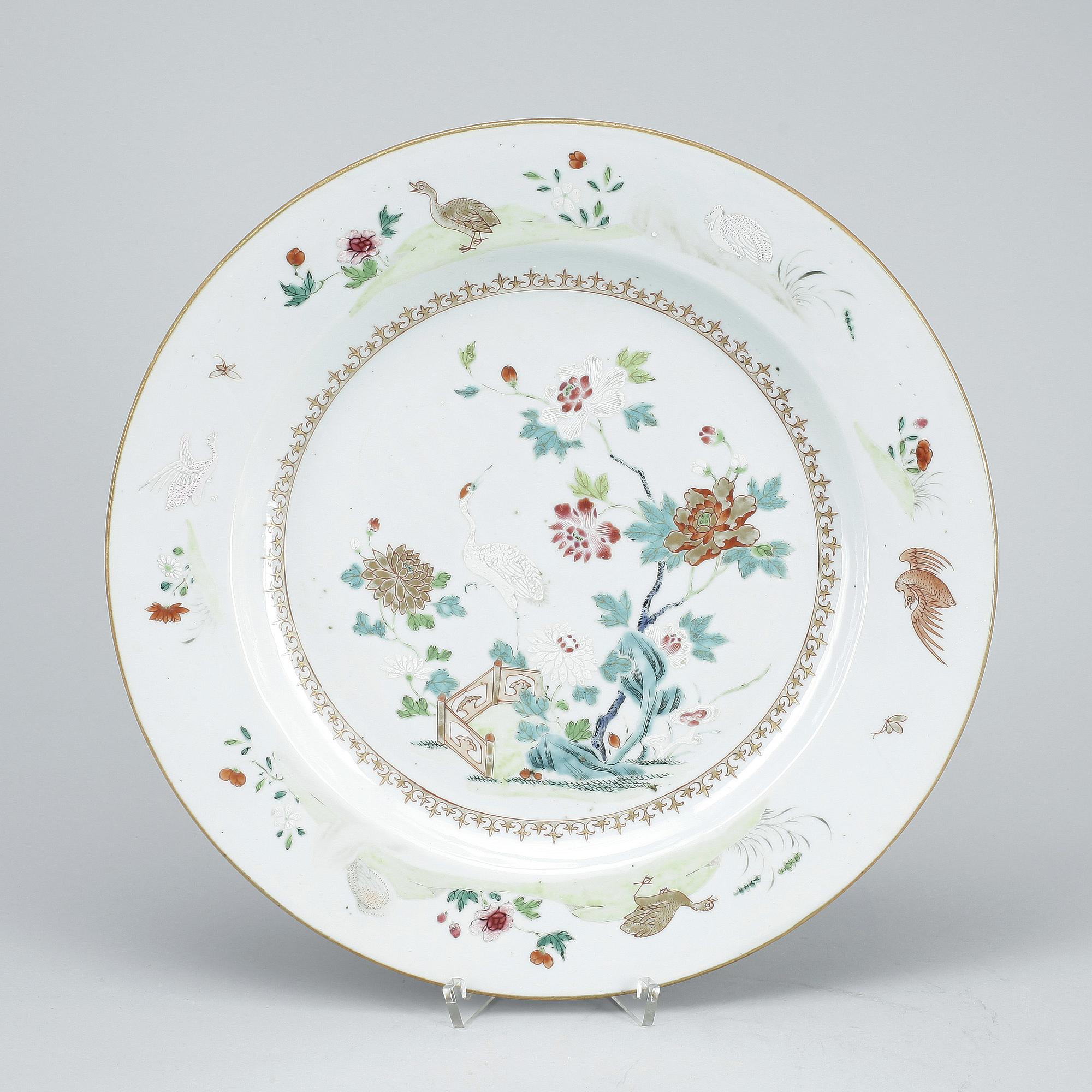 FAT, kompaniporslin, Qing dynastin, Qianlong (1736-95).