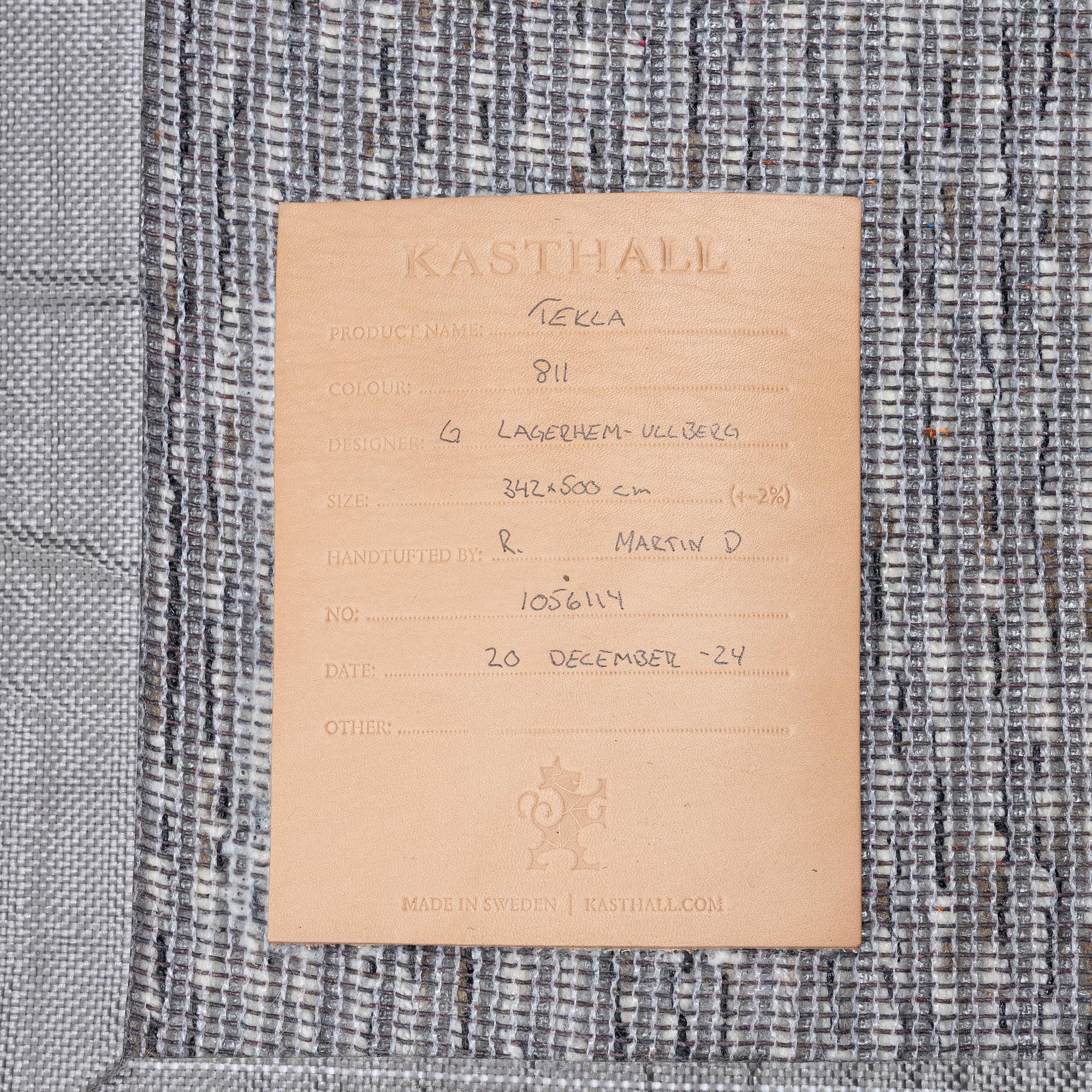 Carpet, "Tekla coconut crisp 811", Gunilla Lagerhem Ullberg, Kasthall, 342 * 500 cm.