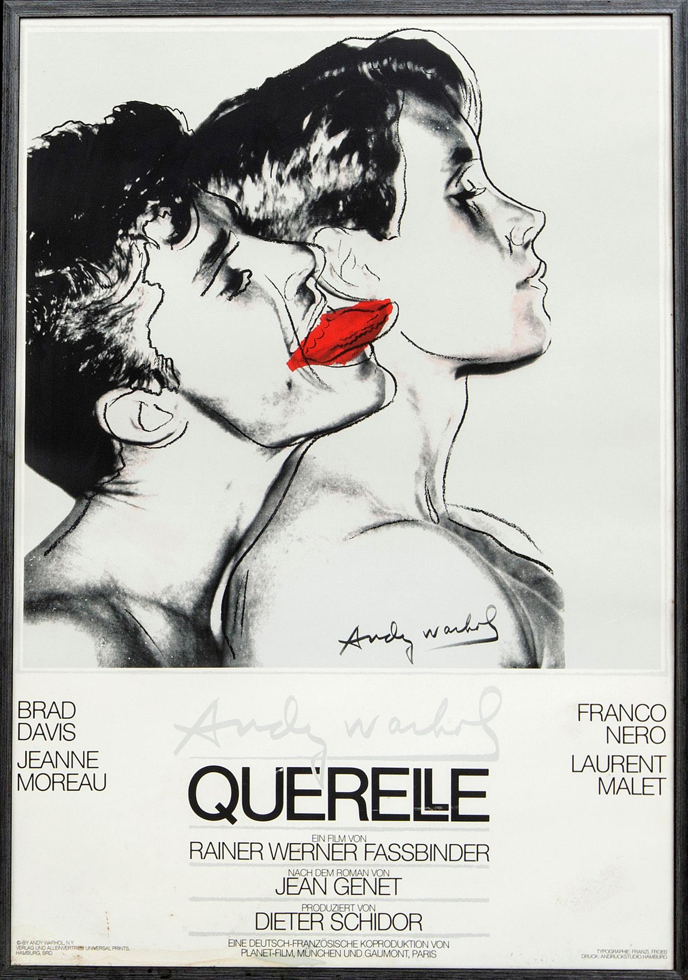 Movie poster, with motif by Andy Warhol, 'Querelle', 1983.