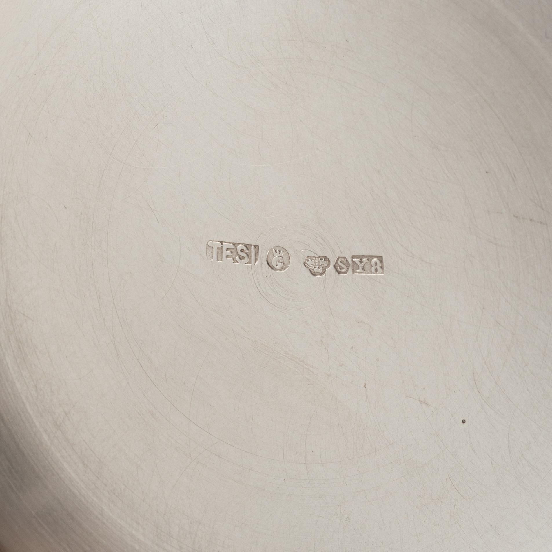 Bägare, 5 st, silver, Sverige 1897-1955.