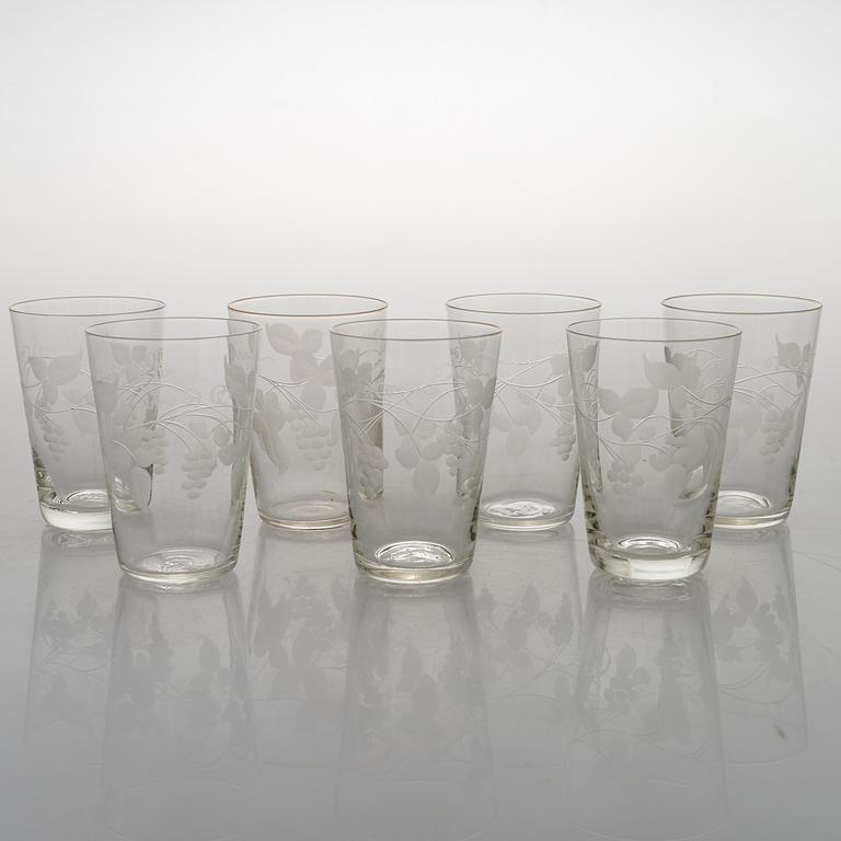 A 84-piece 'Savoy' glasswear, 1940s.