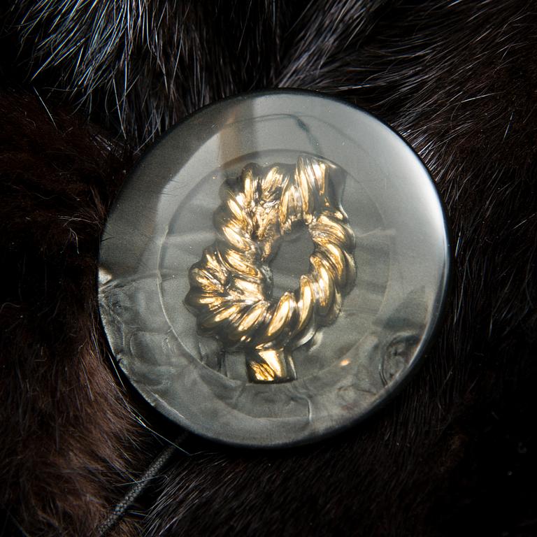 A SAGA MINK FUR COAT.