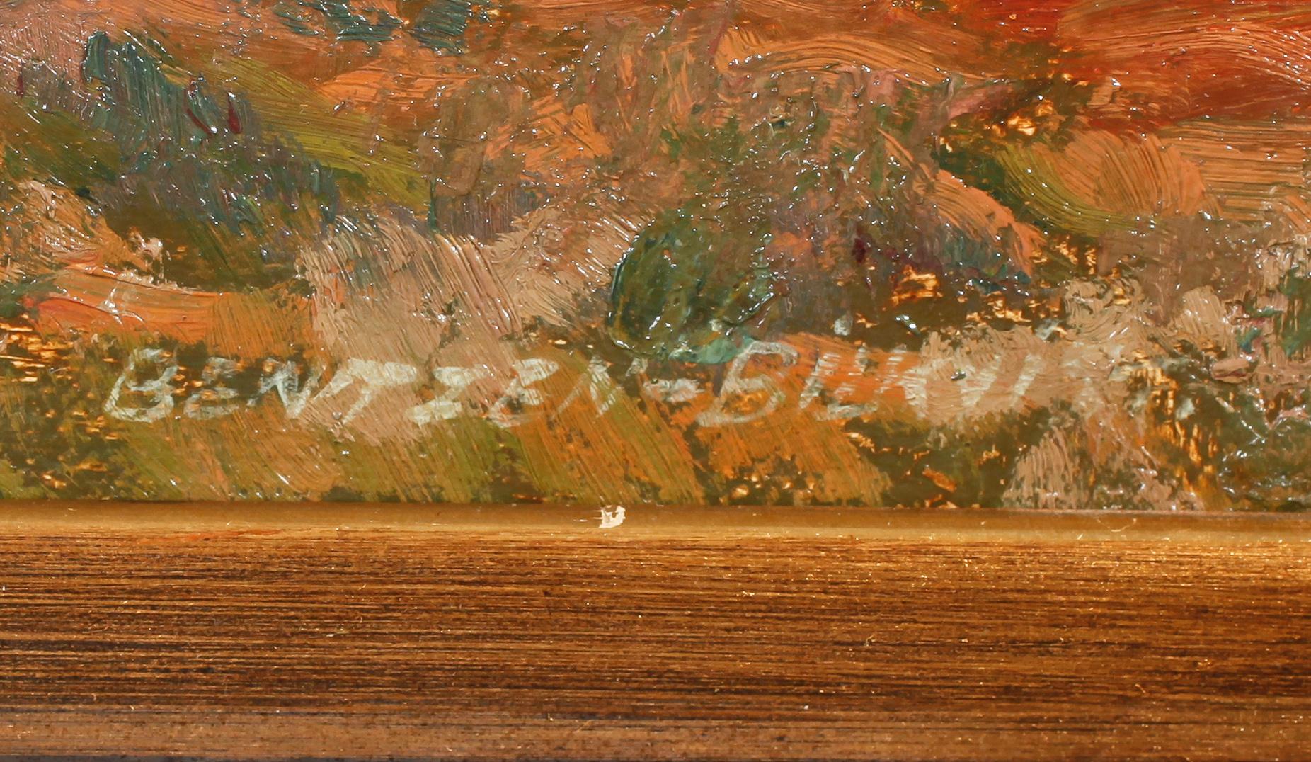 FRITZ JOHANNES BENTZEN-BILKVIST, olja på duk, signerad.