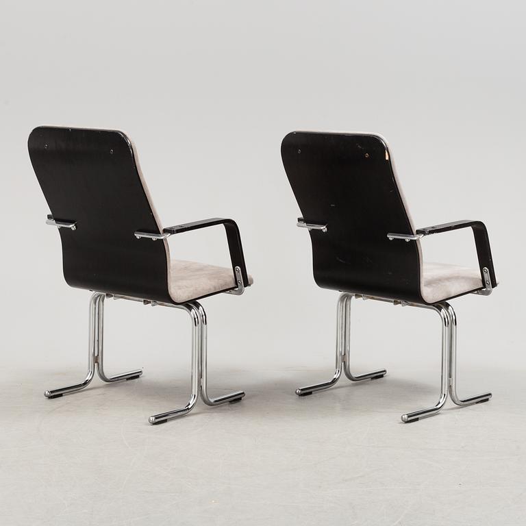 YRJÖ KUKKAPURO, six 'Fysio' chairs from Avarte, Finland, late 20th Century.