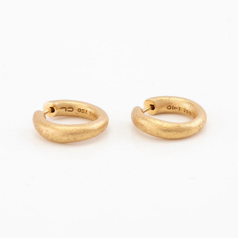 Ole Lynggaard, örhängen ett par "Love Collection" 18K guld, design Charlotte Lynggaard.