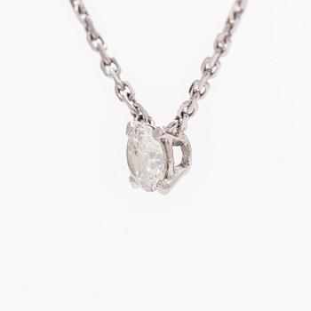 Cartier, halsband, "1895", 18K vitguld med briljantslipad diamant.