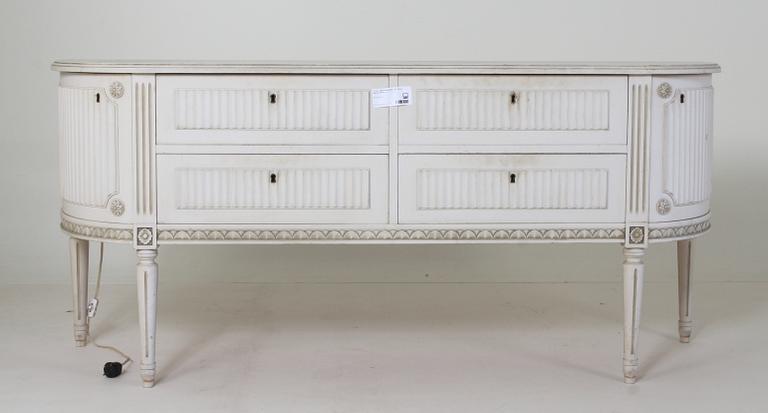 MATSALSMÖBEL, 11 delar gustaviansk stil.