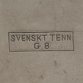 VÄGGLAMPETT, tenn, Sverige 1933, manschetten 1934.